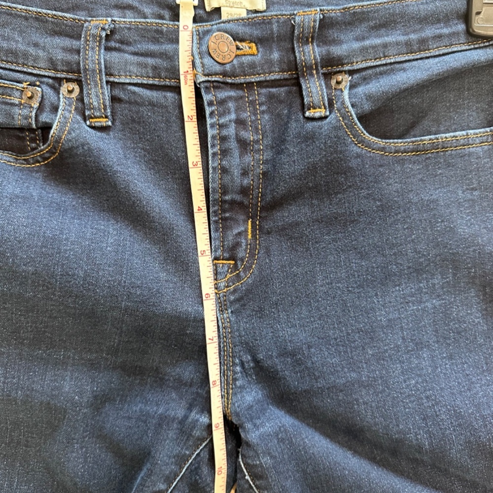J CREW Stretch Women's Skinny Jeans Dark Wash - Size 29/28 - Picture 6 of 7